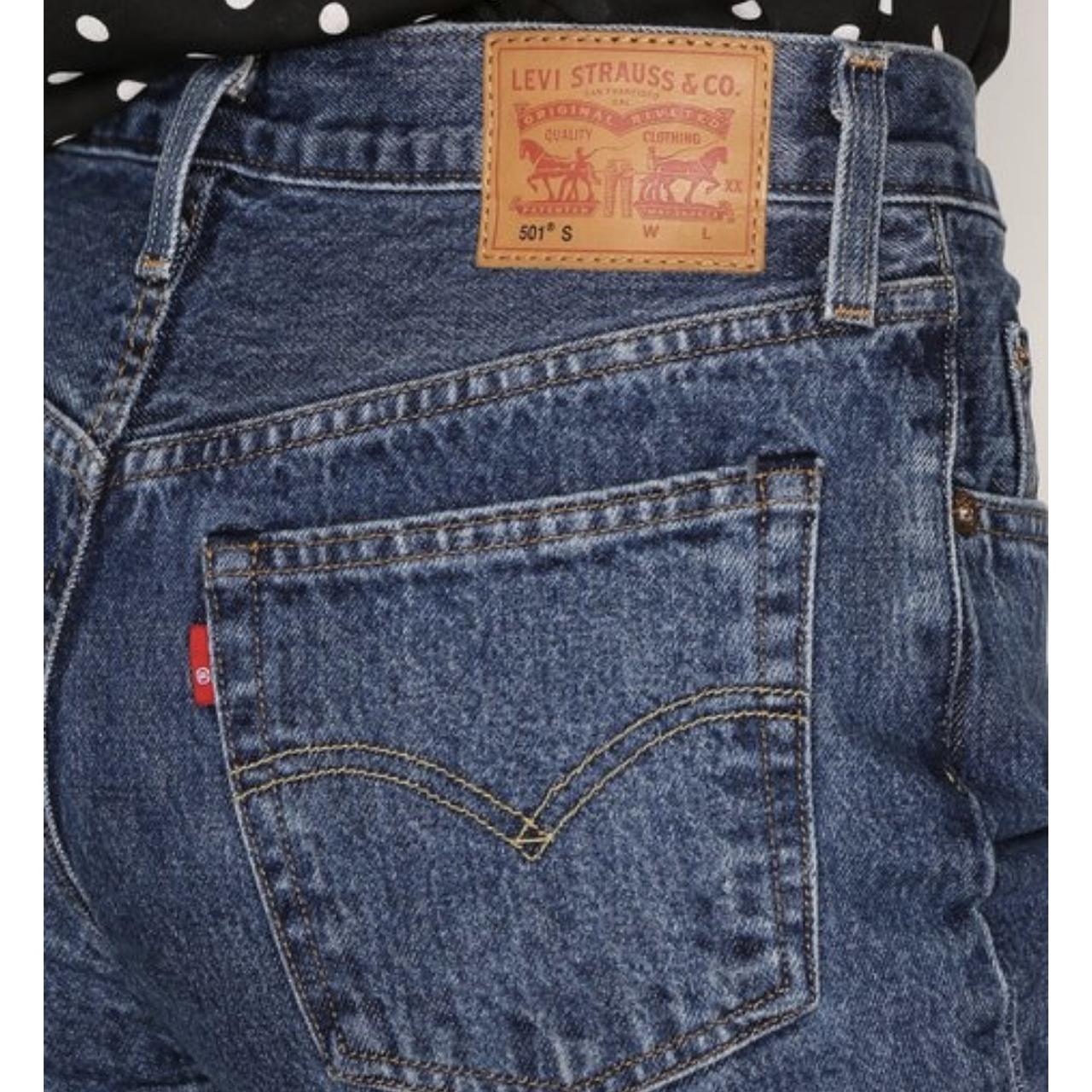 Levi's 501 Skinny Selvedge Jeans in Pop Rock. 28”... Depop