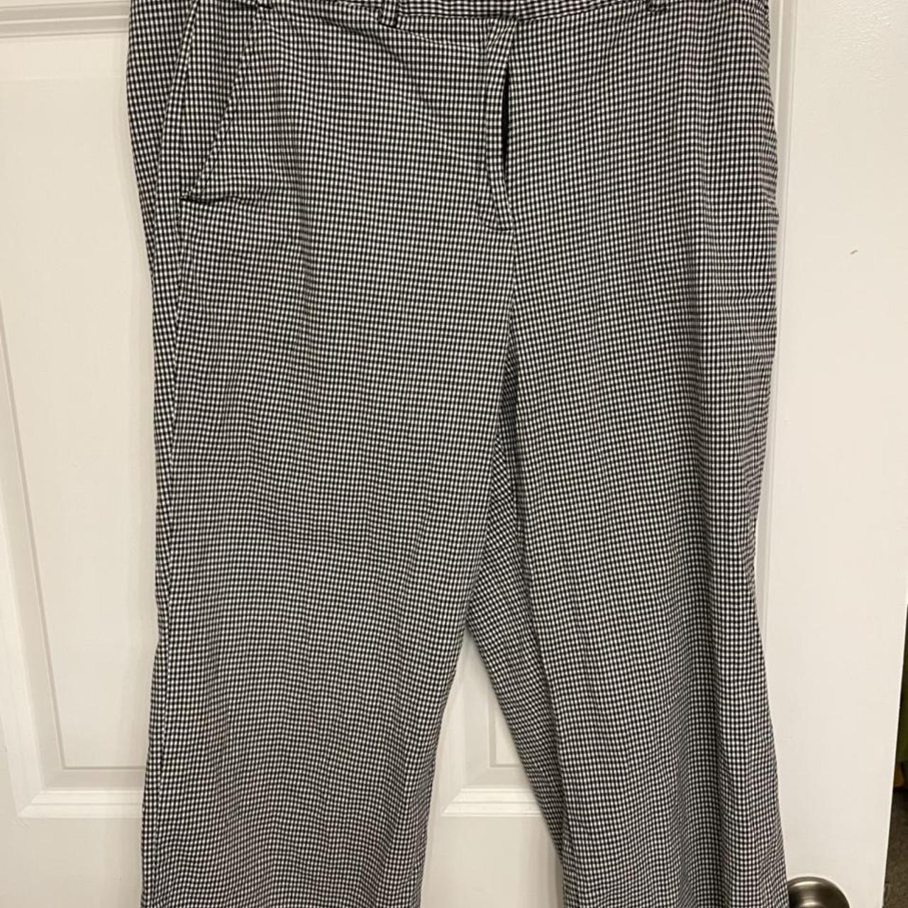 Black and white gingham pants longer than capris... Depop