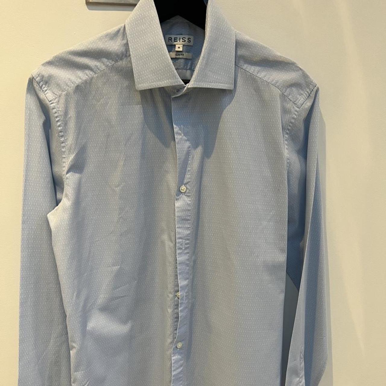 Reiss Men's Blue Shirt | Depop