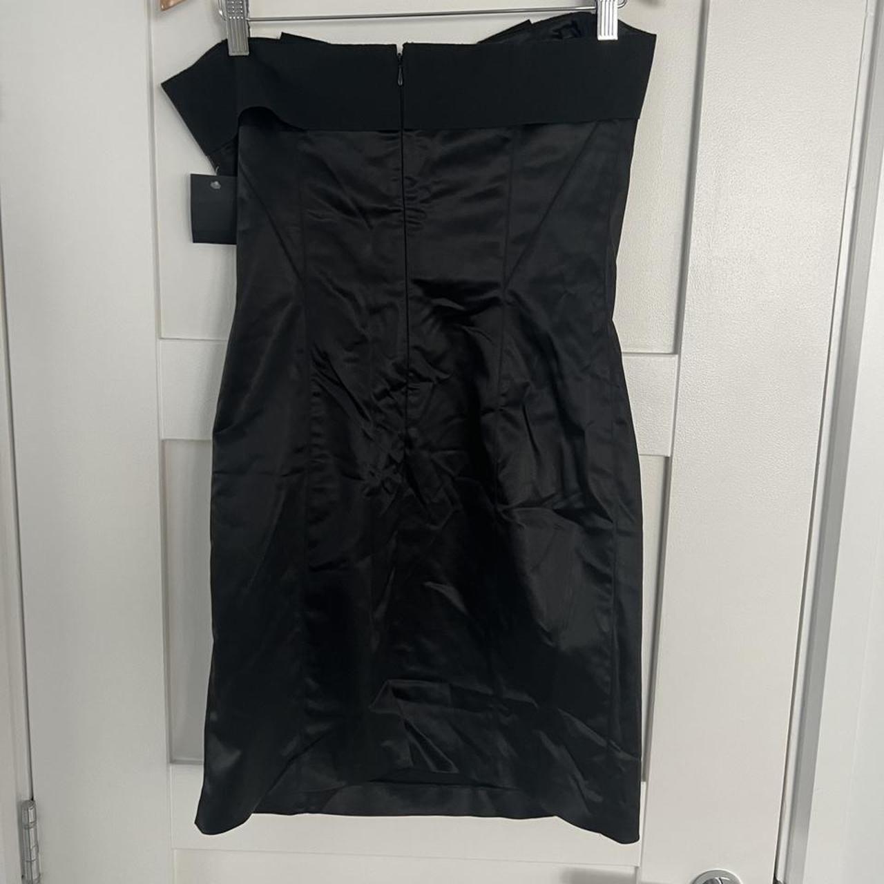 BNWT John Galliano black satin Corset Bustier dress... - Depop