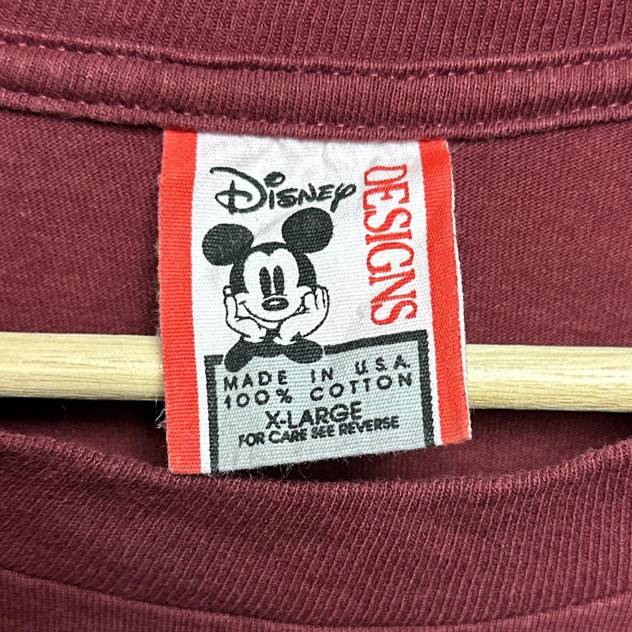 Disney Men's Burgundy T-shirt | Depop