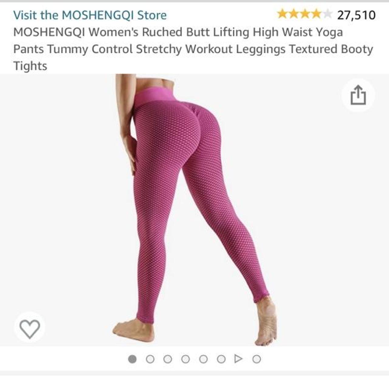Pink Butt Lifting and Tummy Control Leggings Never... - Depop