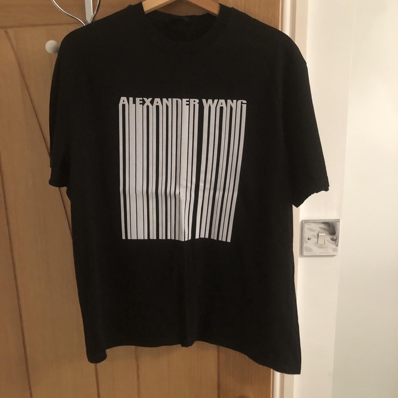 alexander wang barcode t shirt