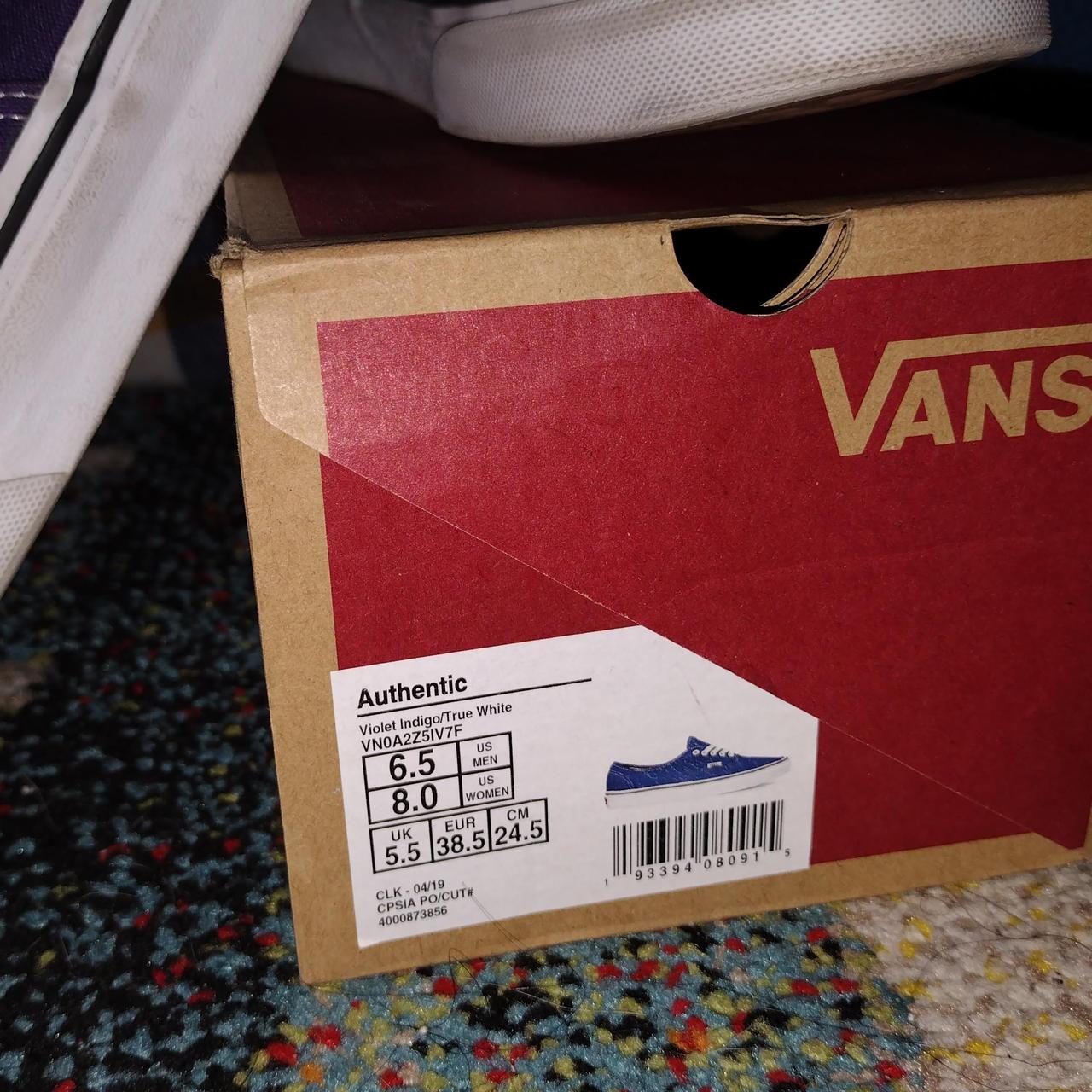 VANS AUTHENTIC VIOLET INDIGO TRUE WHITE, !SELLING MY...