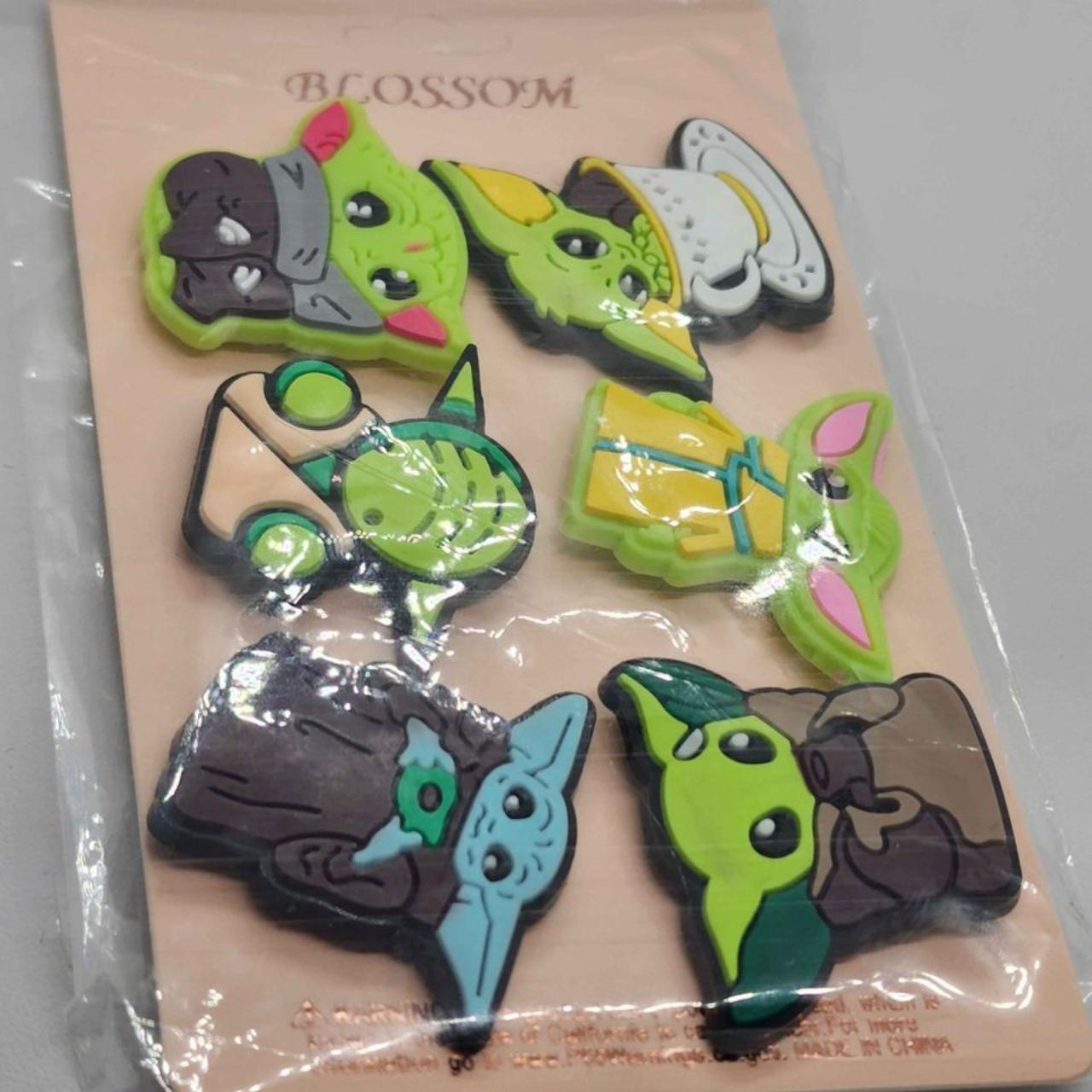 Brand New BABY YODA Set 6 Pcs Set Croc Charms Depop