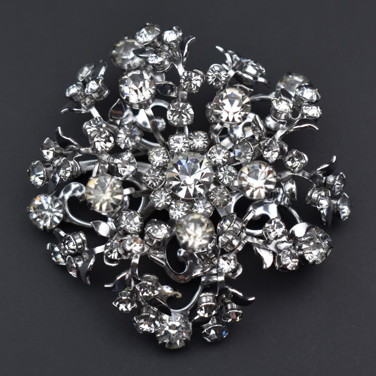 Extra large rhinestone on sale brooch