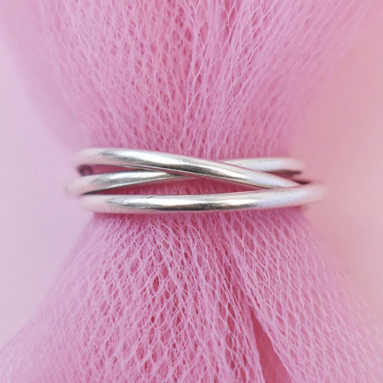 Connected Women's Ring - Silver – Silver trinity … - image 1
