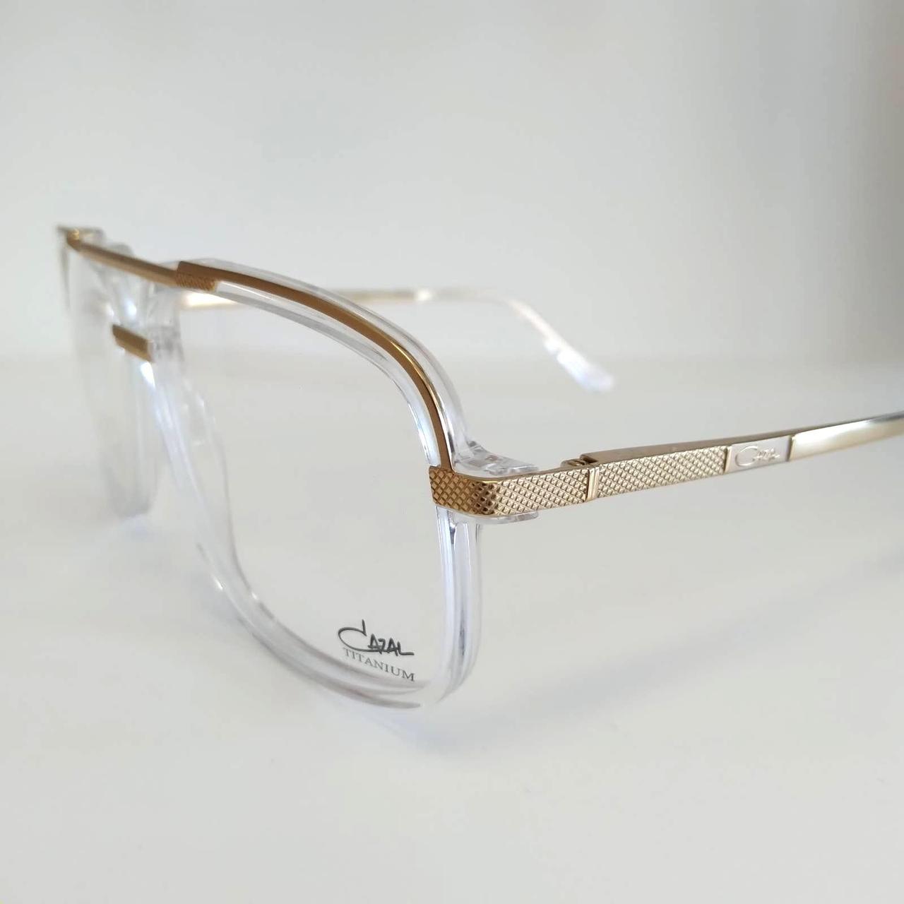 Cazal Men's Gold Sunglasses | Depop