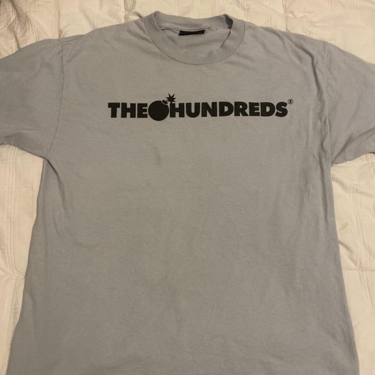 THE HUNDREDS baby blue/greyish original large short... - Depop