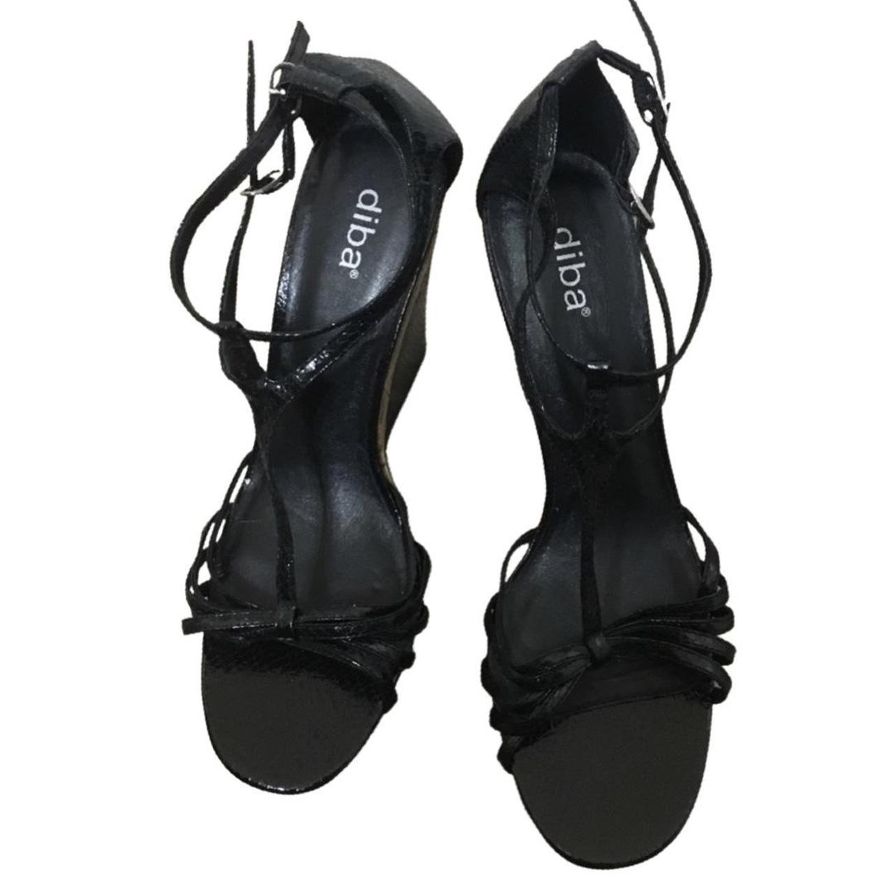 Diba fashion black wedge sandal