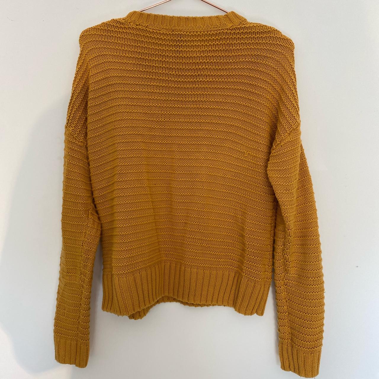 🌾Yellow Knitted Jumper 🌾brand-H&M 🌾size XS 🌾in good... - Depop