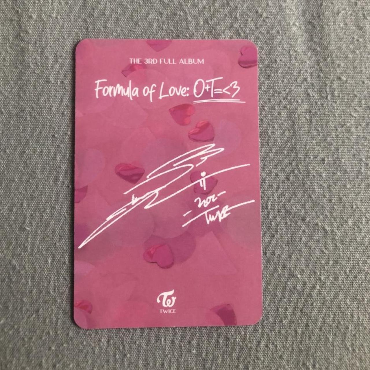 Twice Jeongyeon Formula of Love photocard #twice... - Depop