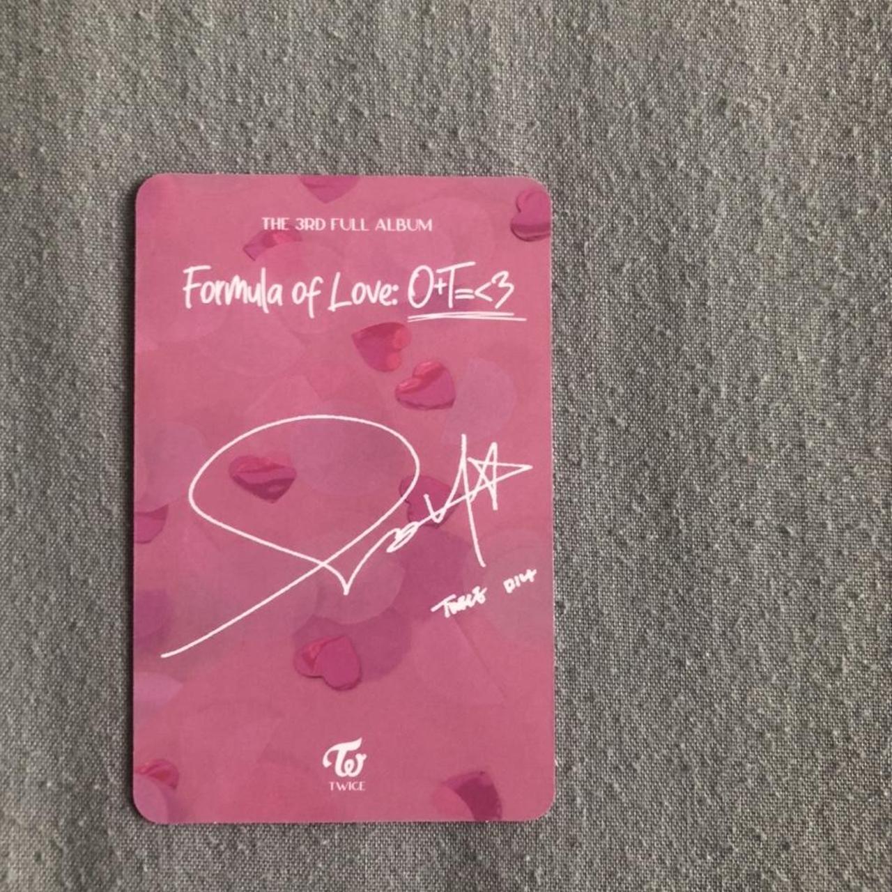 Twice Mina formula of love photocard #twice #mina... - Depop