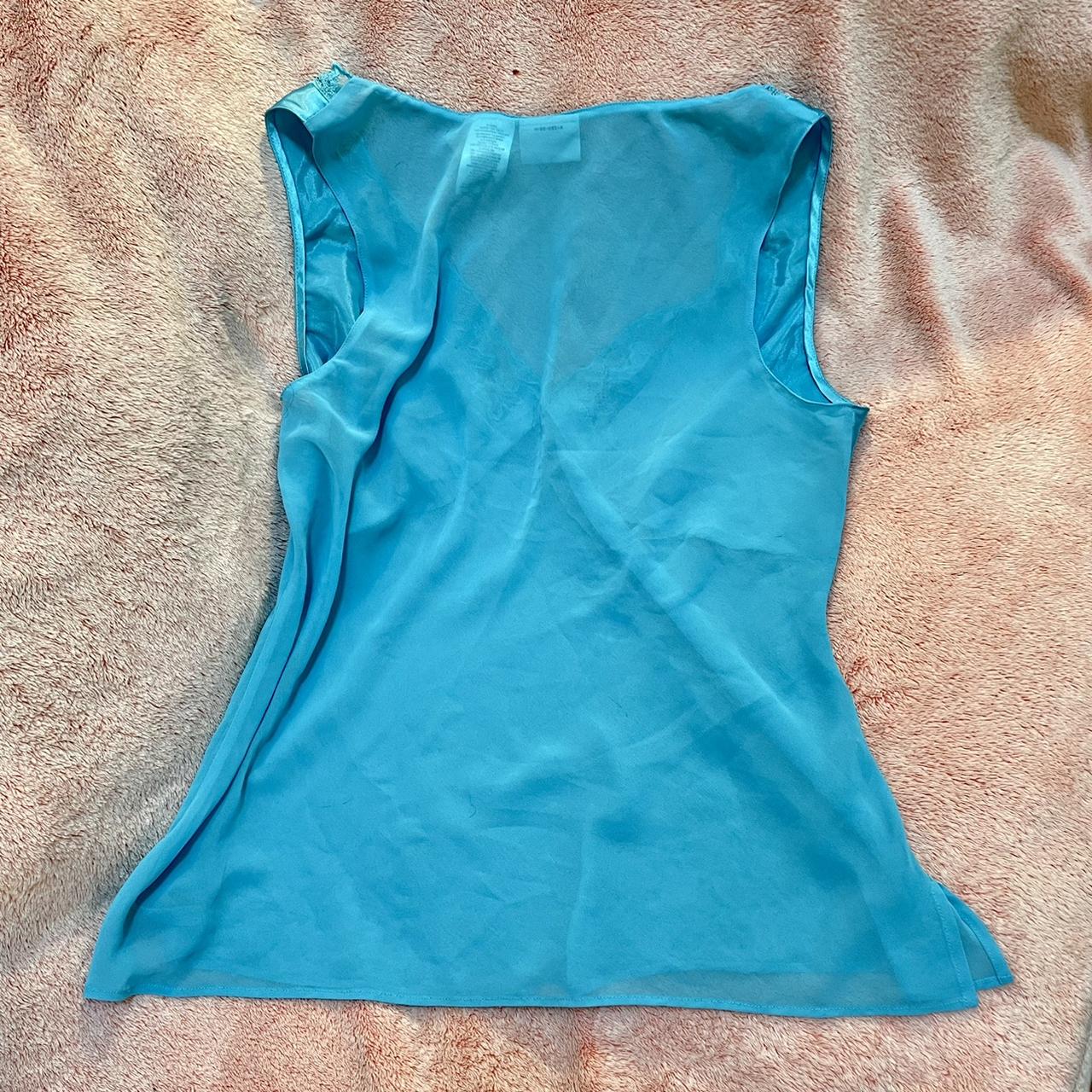 Electric Blue Lingerie Top ~ size large ~ excellent... - Depop