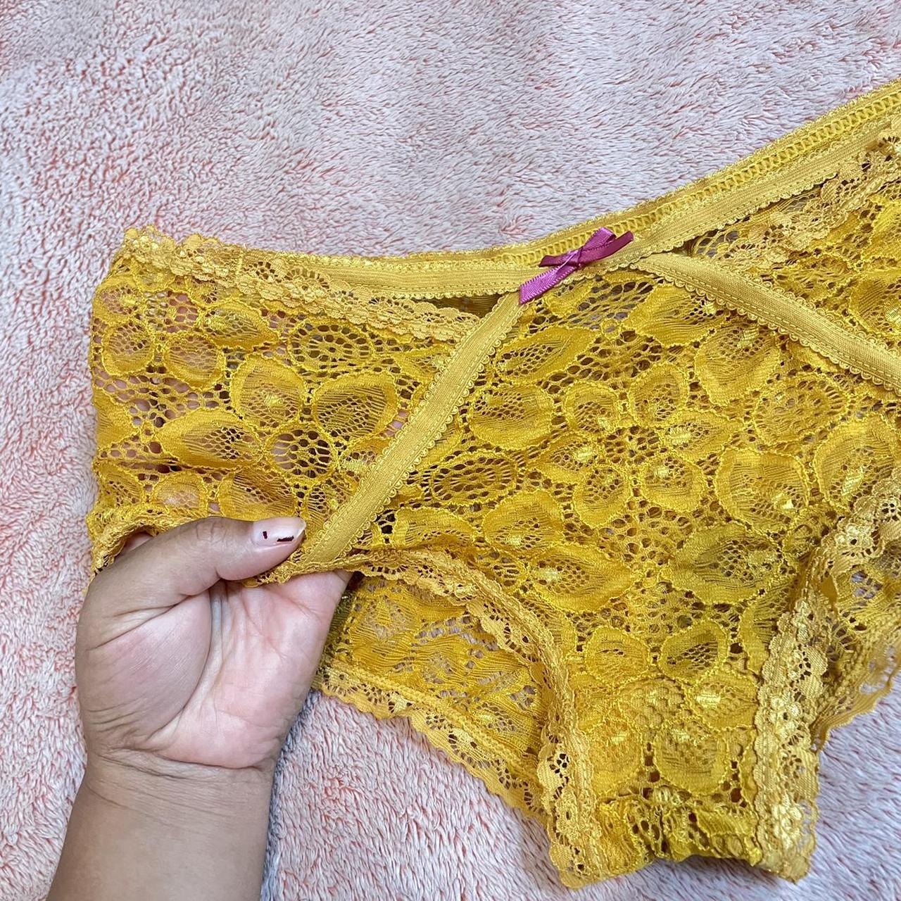 Women's Yellow and Gold Panties (3)