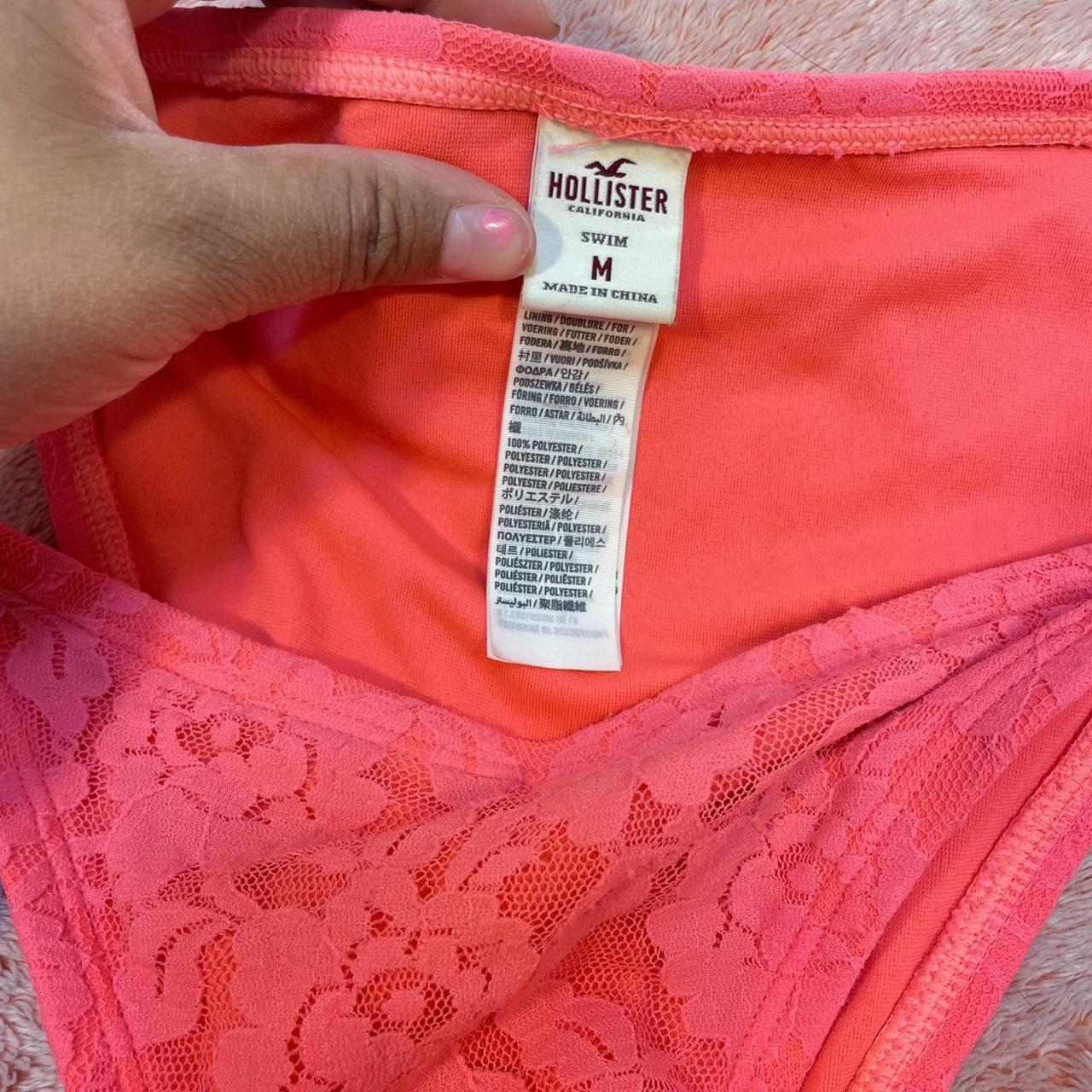 Hot Pink Lace Bikini Bottom ~ size medium ~ brand is... - Depop