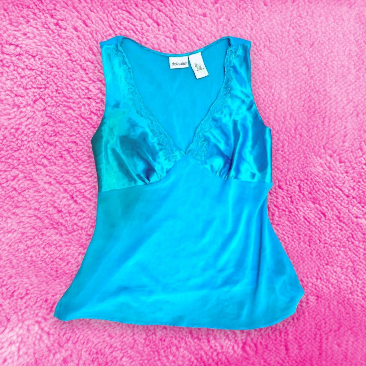Electric Blue Lingerie Top size large excellent... Depop
