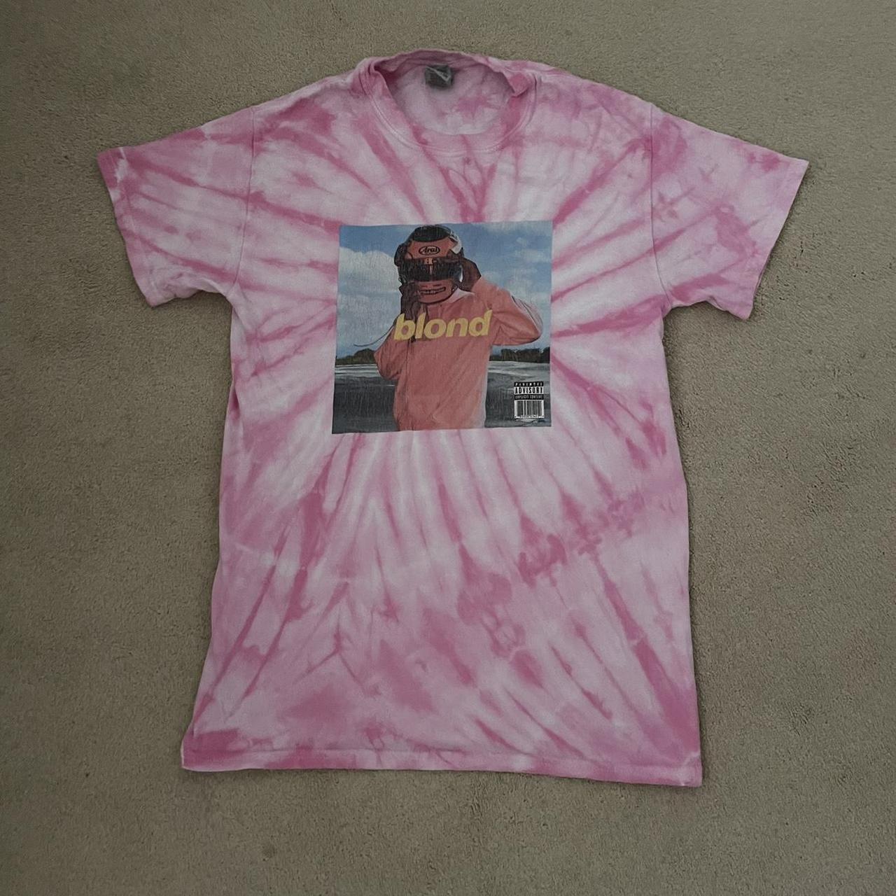 Unofficial Frank Ocean Pink Tie Dye Tshirt size... - Depop