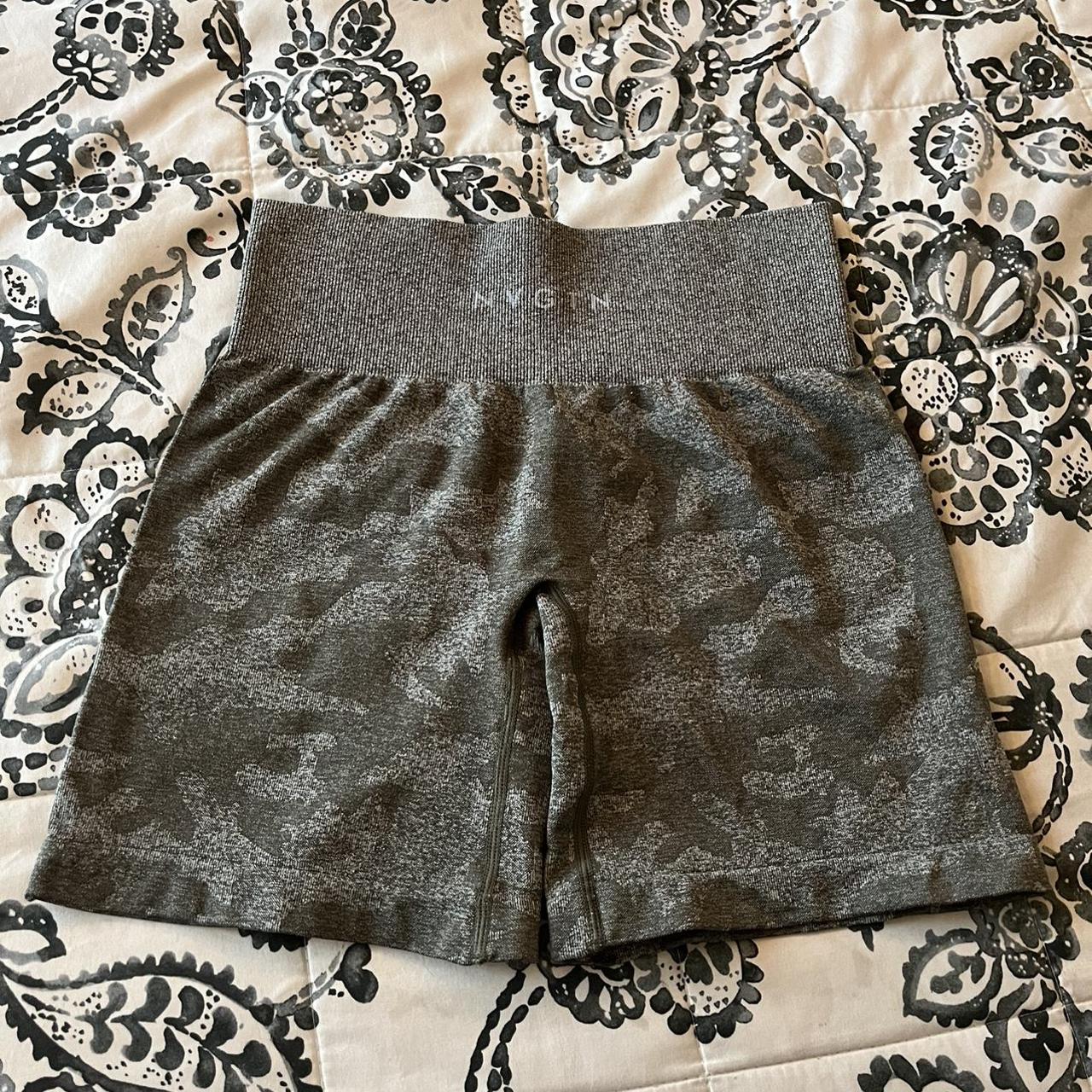 camo khaki green nvgtn shorts!! • nwot!! never... - Depop
