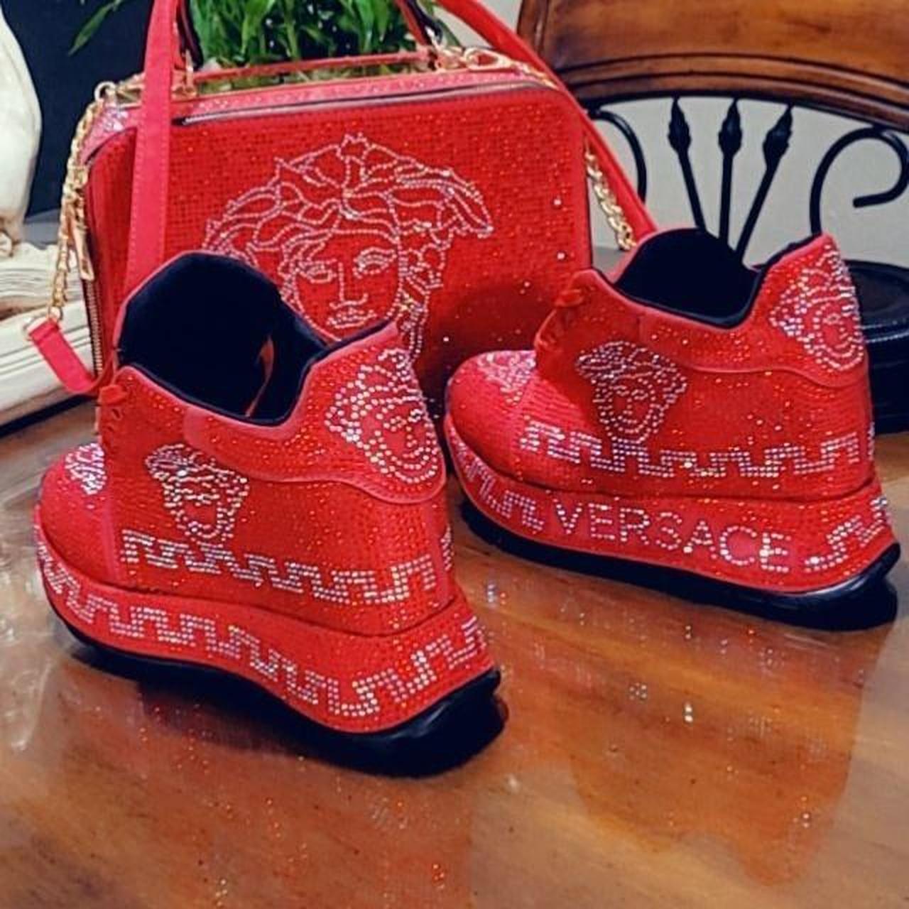 women's versace shoes with her handbag. new,... - Depop