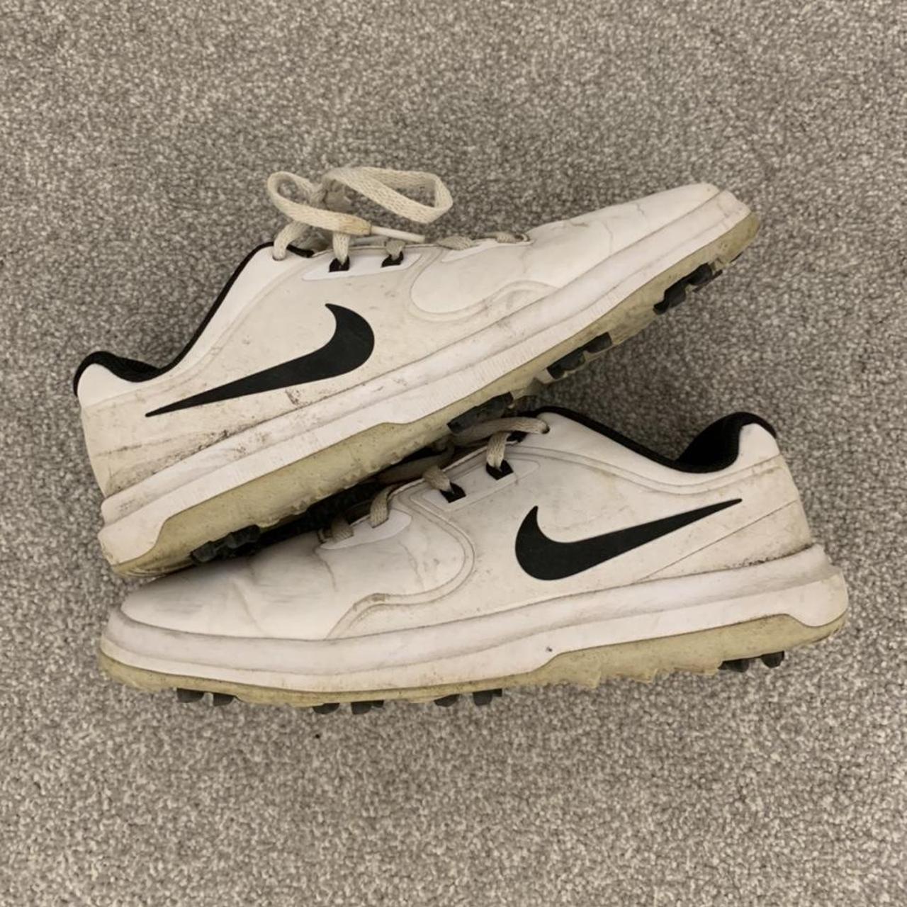 white nike golf shoes size uk 4.5. only worn 3 times... Depop