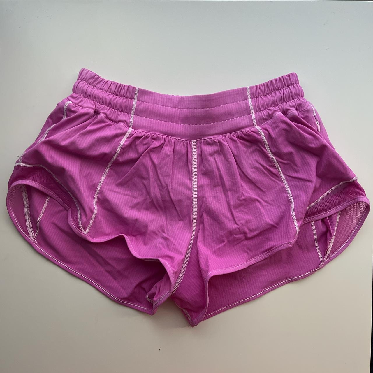 lululemon shorts dyed with pink RIT dye only worn a... - Depop