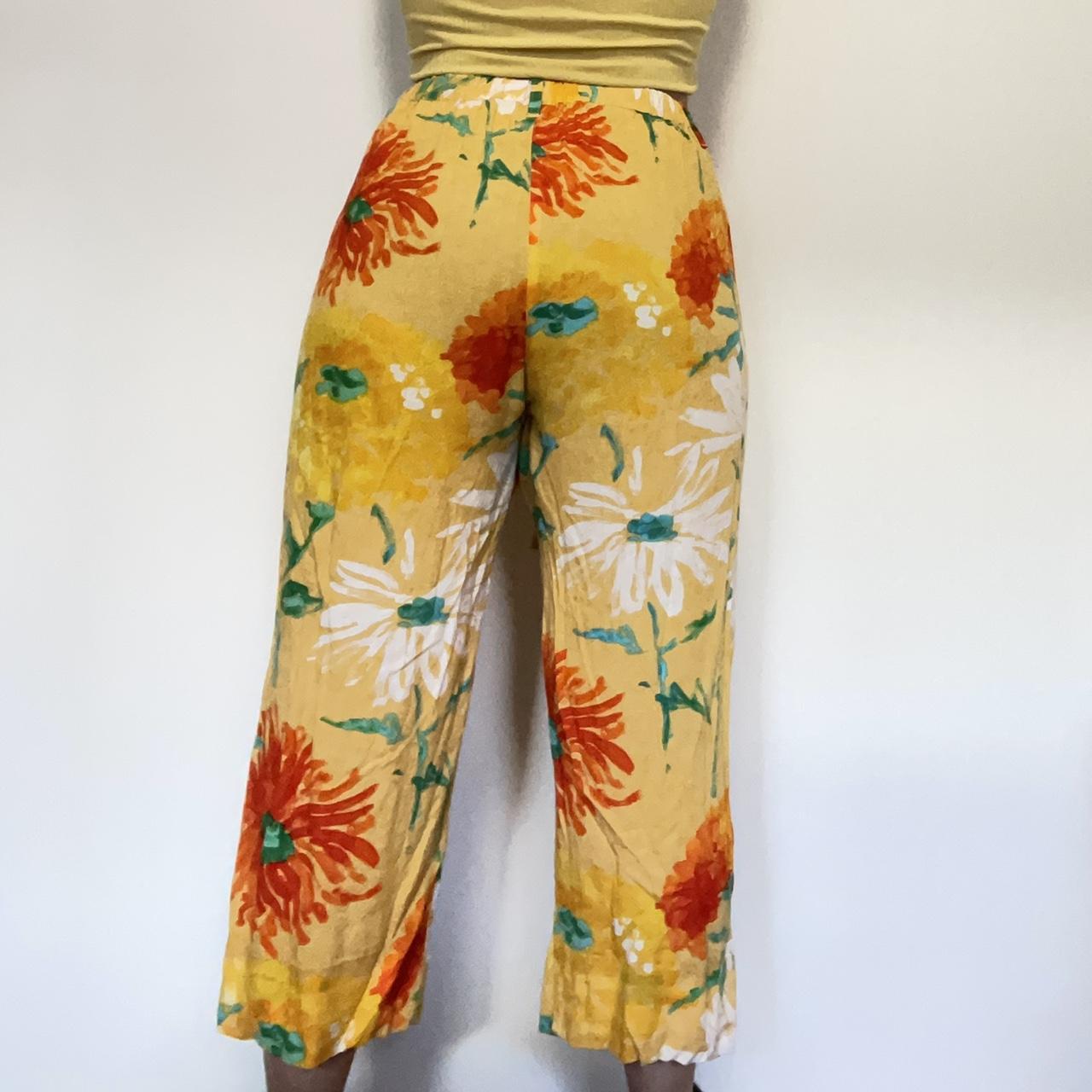 Jams World Women's Yellow and Orange Trousers (3)