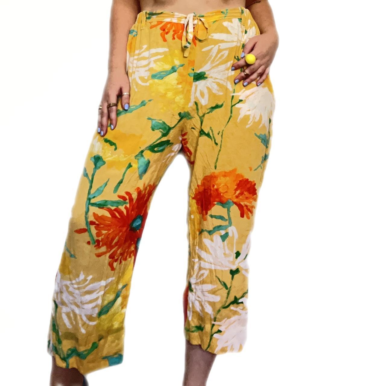 Jams World Women's Yellow and Orange Trousers