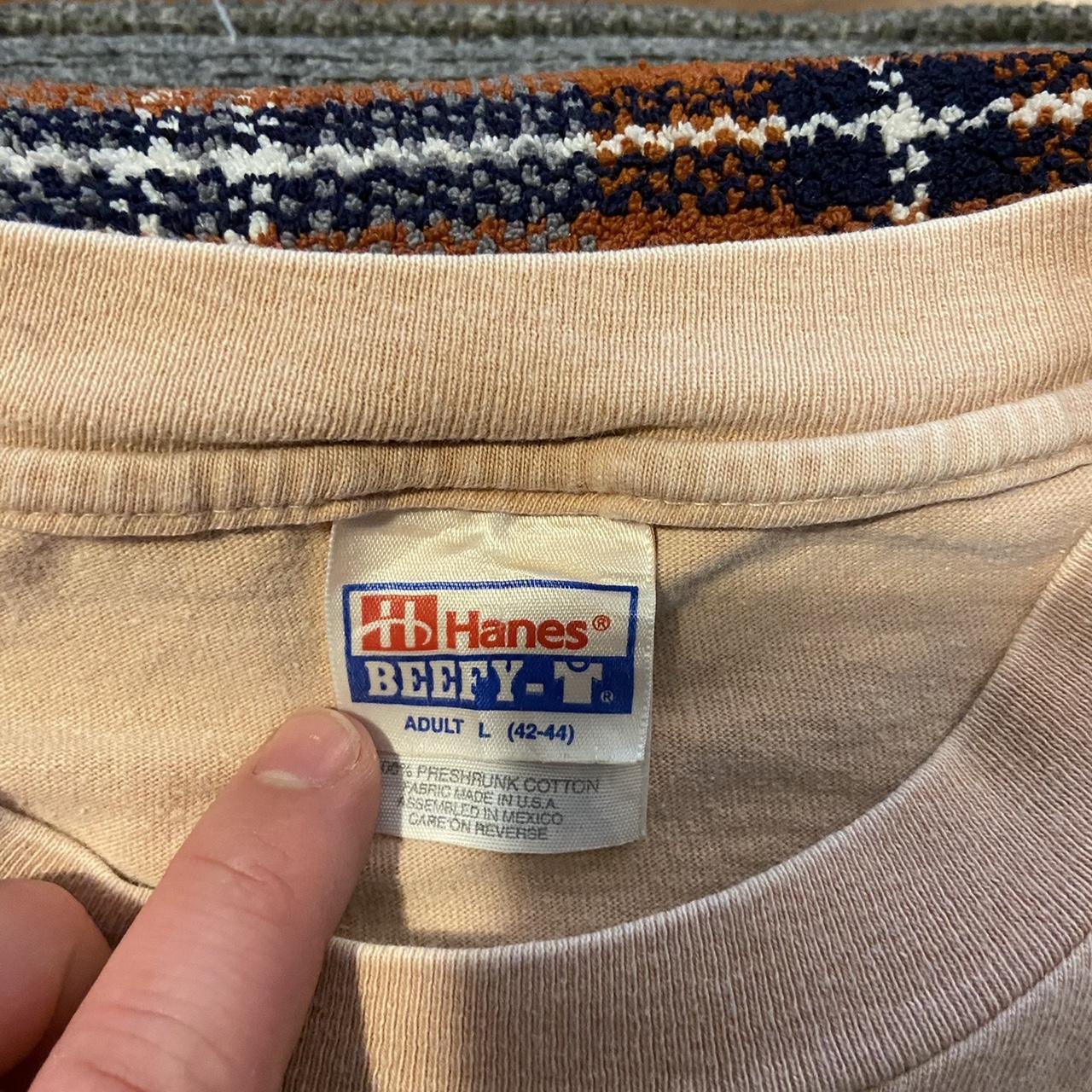 新品　Hanes テキサスダートTシャツ ブラウン Vintage Texas Dirt Shirt Longhorn Hand Dyed with | Depop