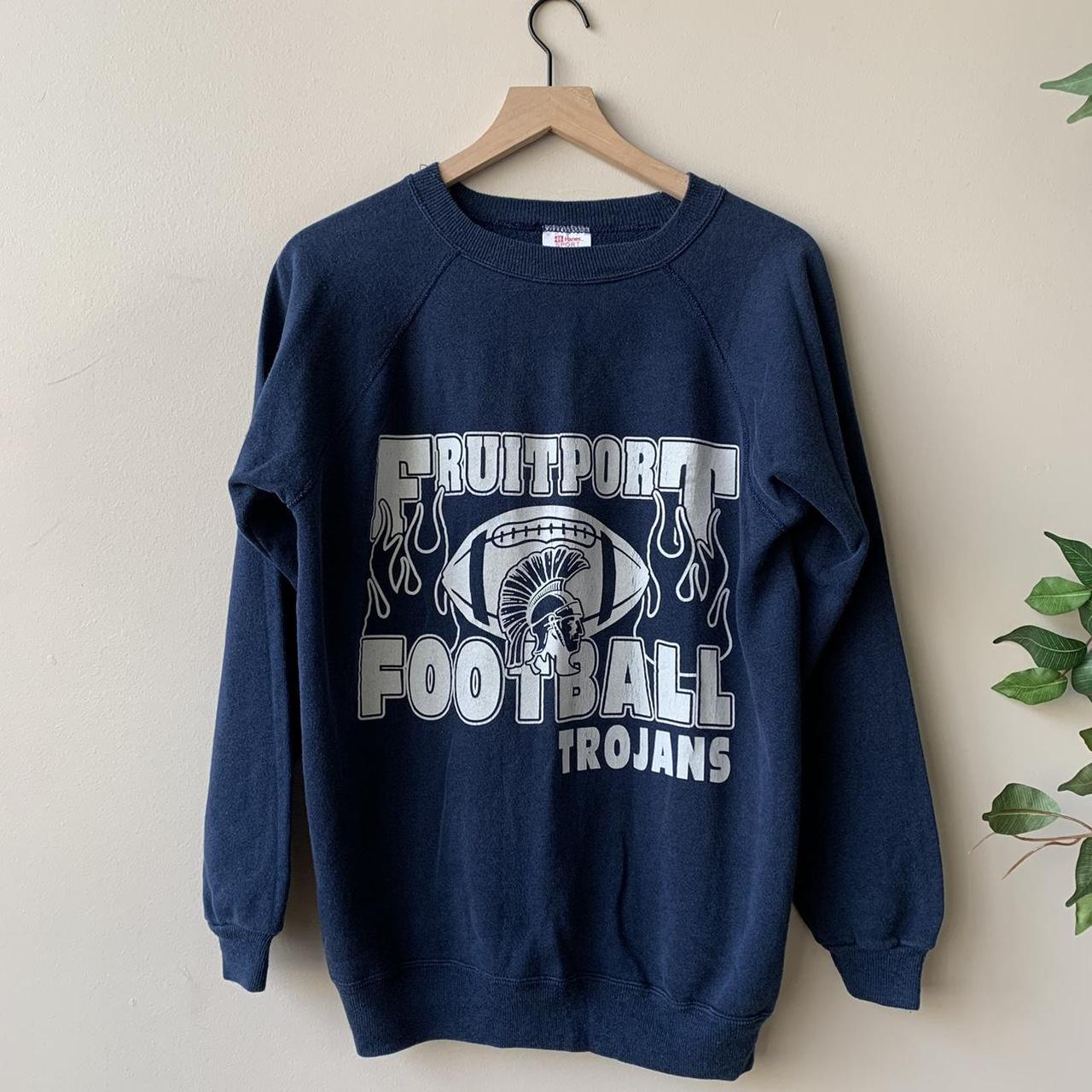 Vintage 90’s Hanes Fruitport Football Trojans... - Depop