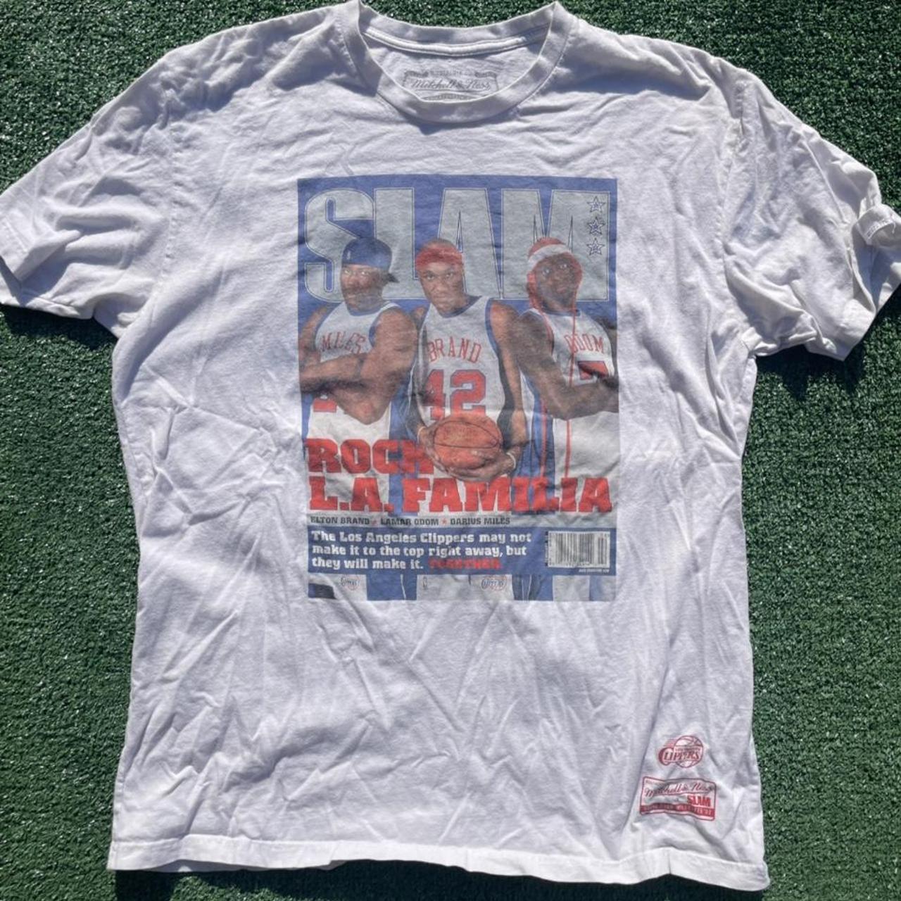 SLAM Magazine Tee Mitchell and Ness Clippers... - Depop