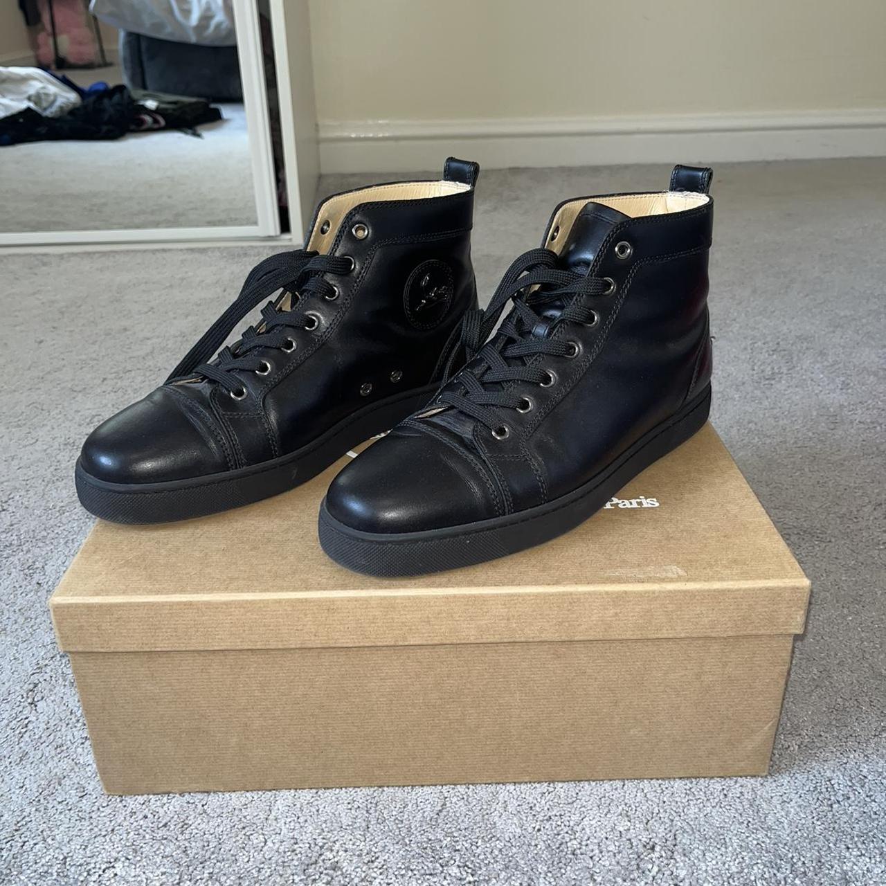 Genuine Christian louboutin high top trainers comes... - Depop