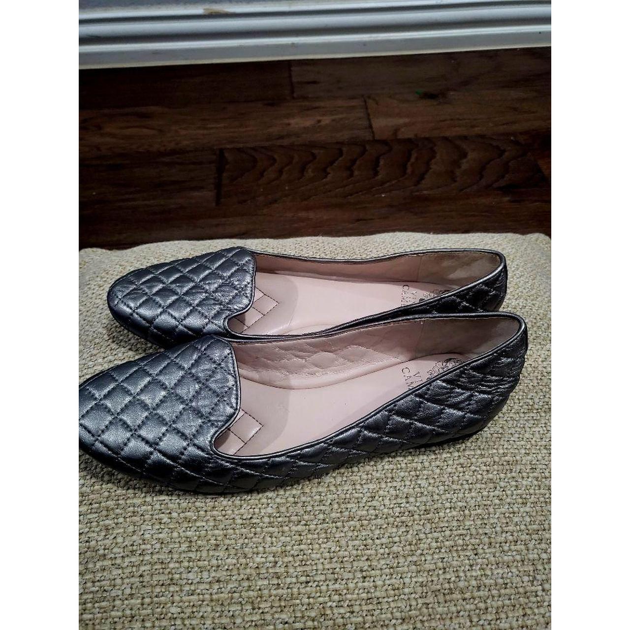 Vince Camuto Women's Silver Loafers | Depop