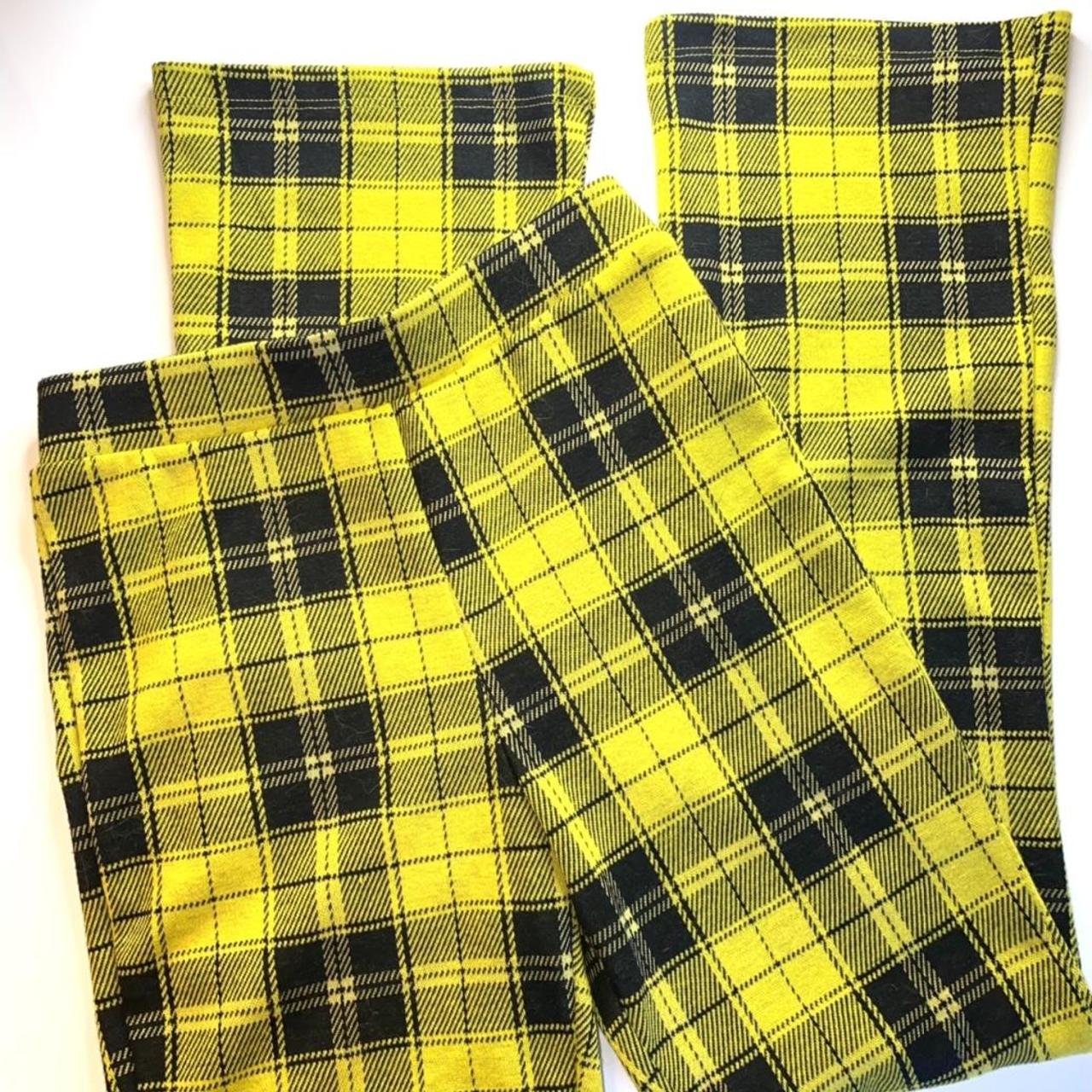 Forever 21 shop yellow plaid pants