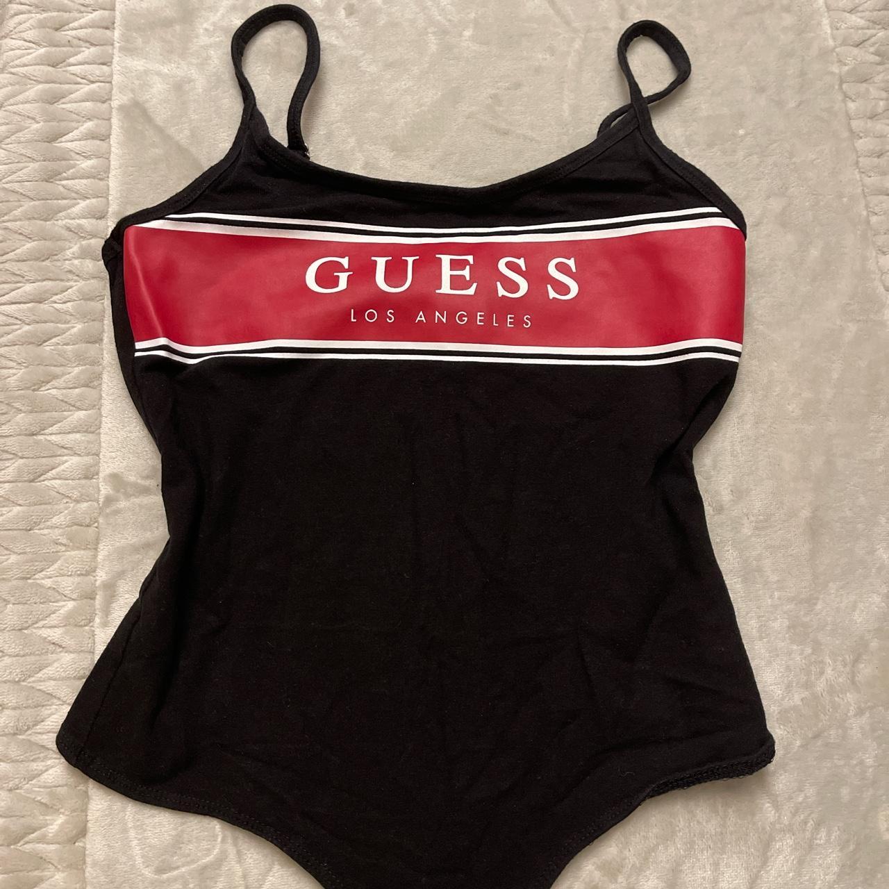 Guess Logo Bodysuit Size XS | Worn twice very good... - Depop