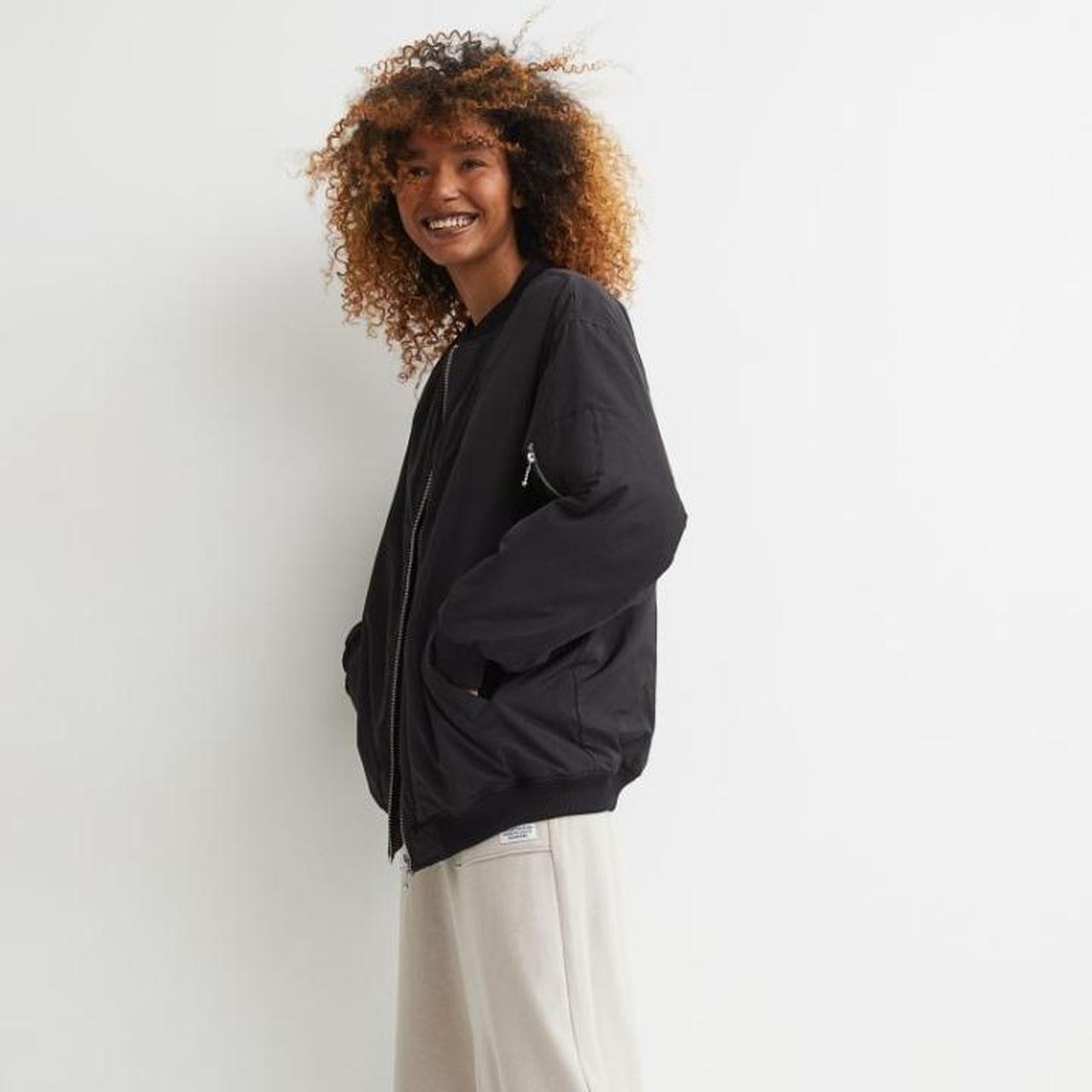 H&M Women's Black Jacket Depop