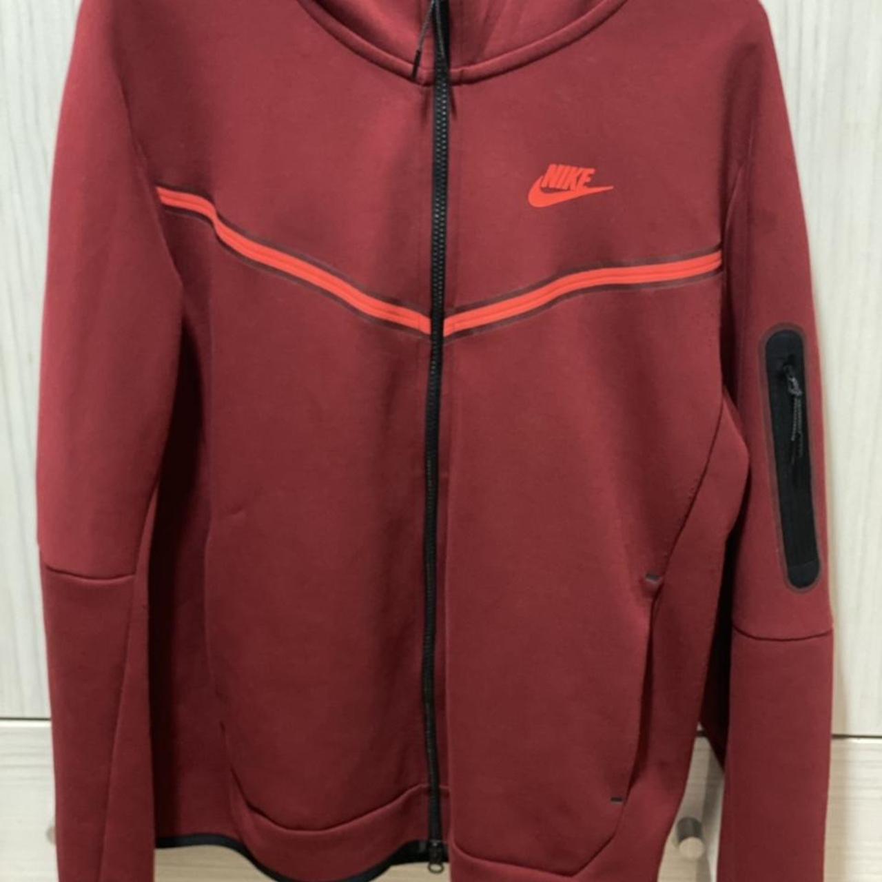 mens red tech fleece