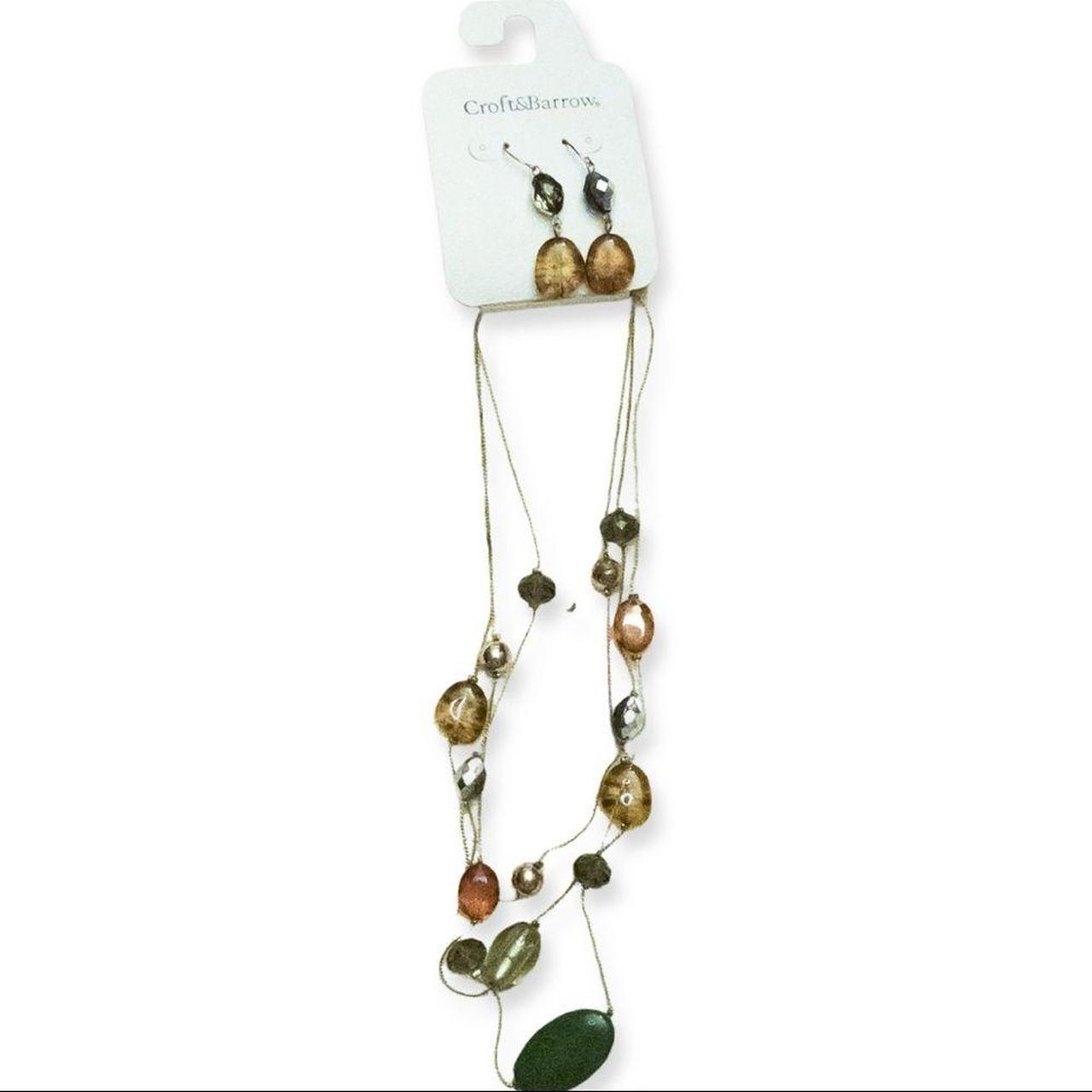 Product Image 1 - Beautiful green stone necklace with