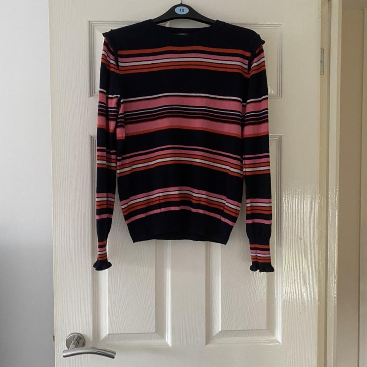 Oasis stripe jumper size small Oasis jumper size... - Depop