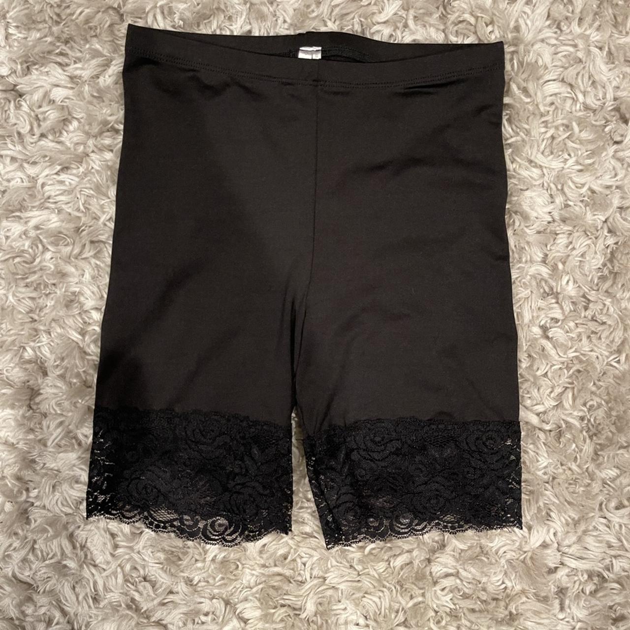 Lace trim black biker Size xsmall from