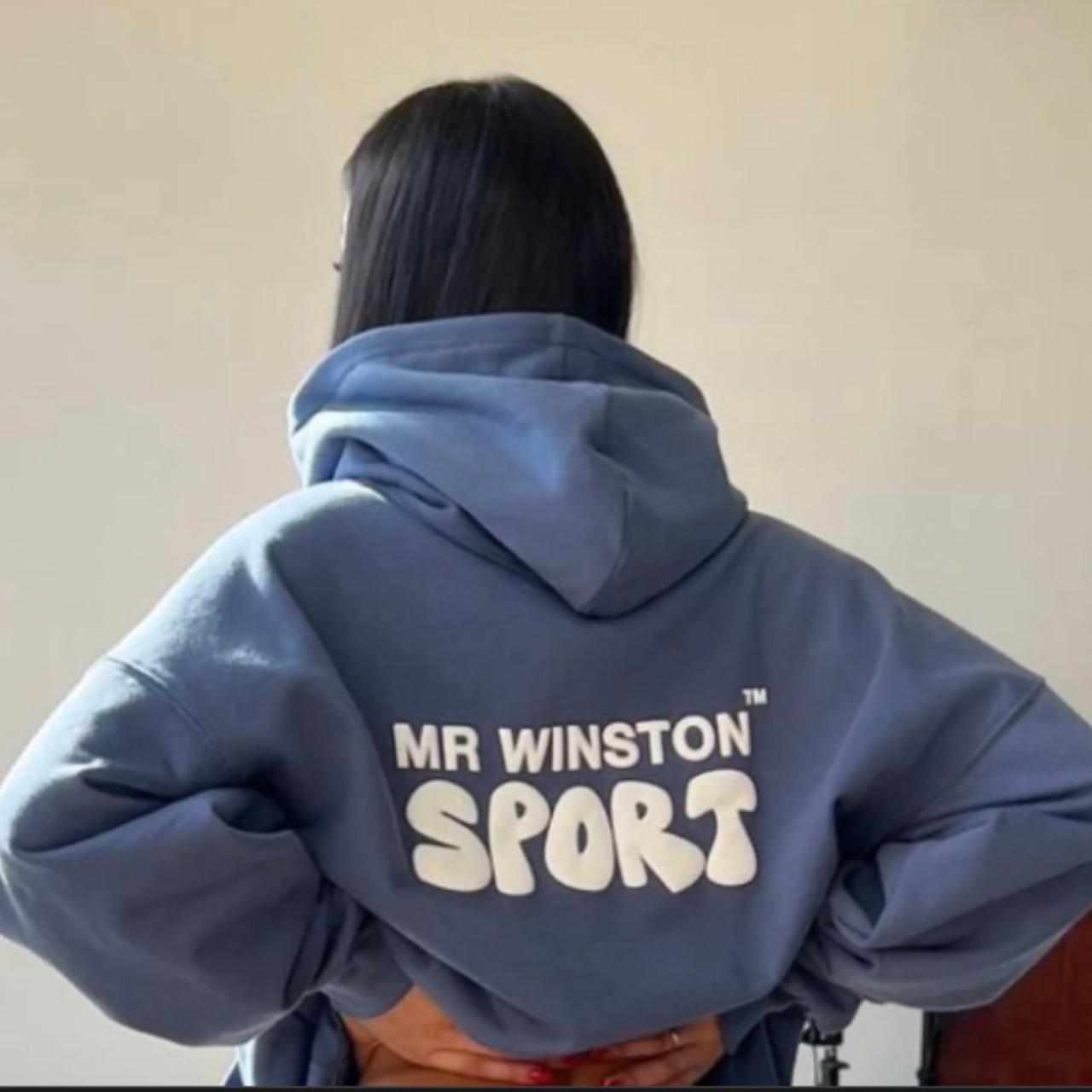 Mr Winston Puff Hoodie 'Slate' Size Medium Brand... - Depop