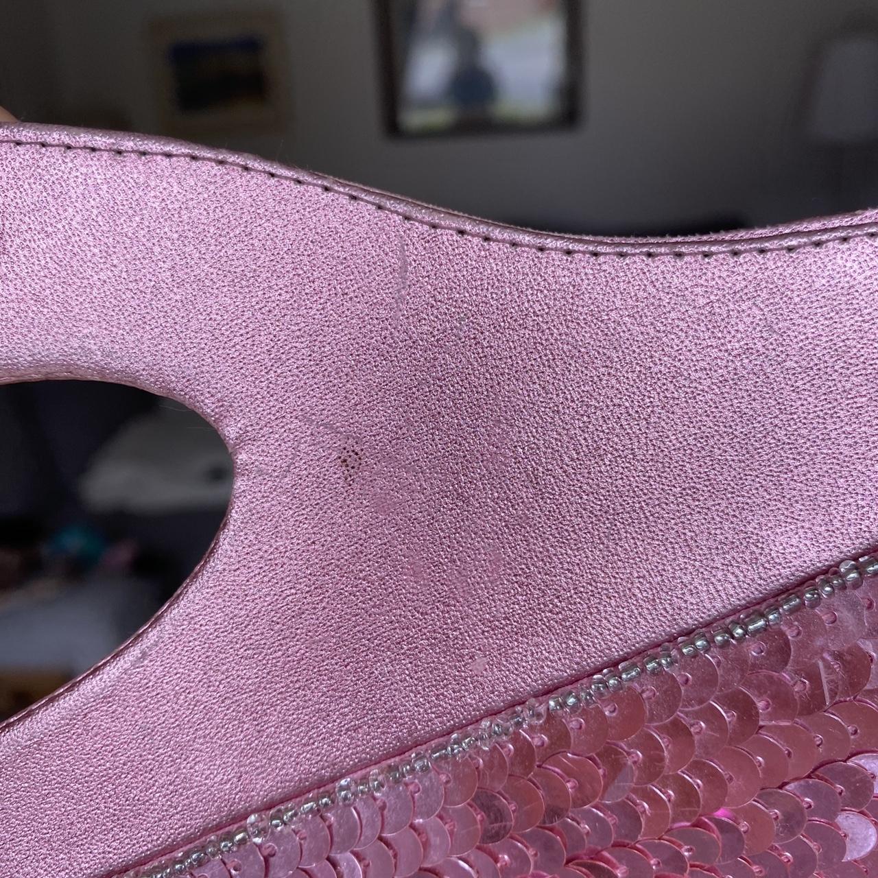 Early 2000s Accessorize pink sequin clutch bag.... Depop