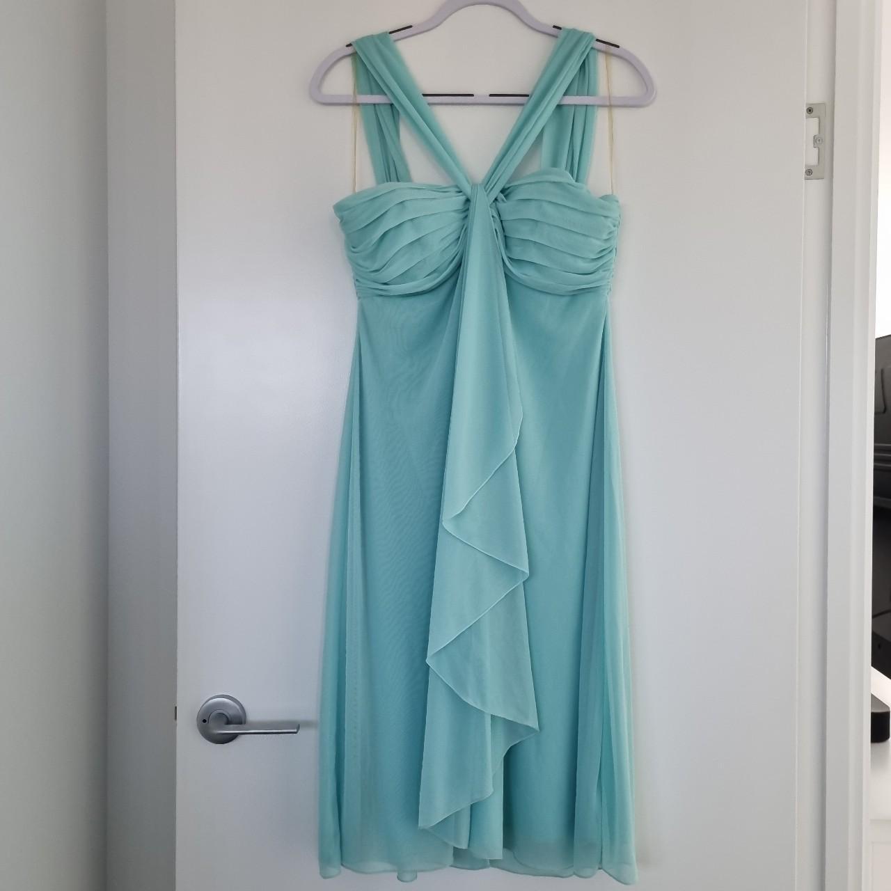 Light aqua formal dress 👗 ️ Beautiful, classic... - Depop