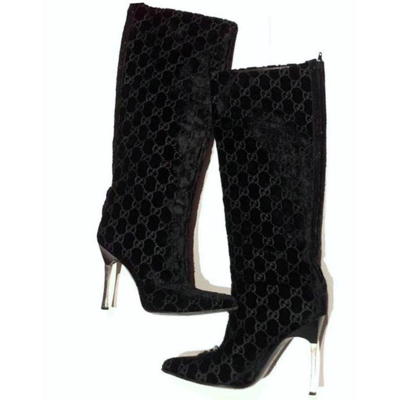 Gucci Women's Black Boots Depop