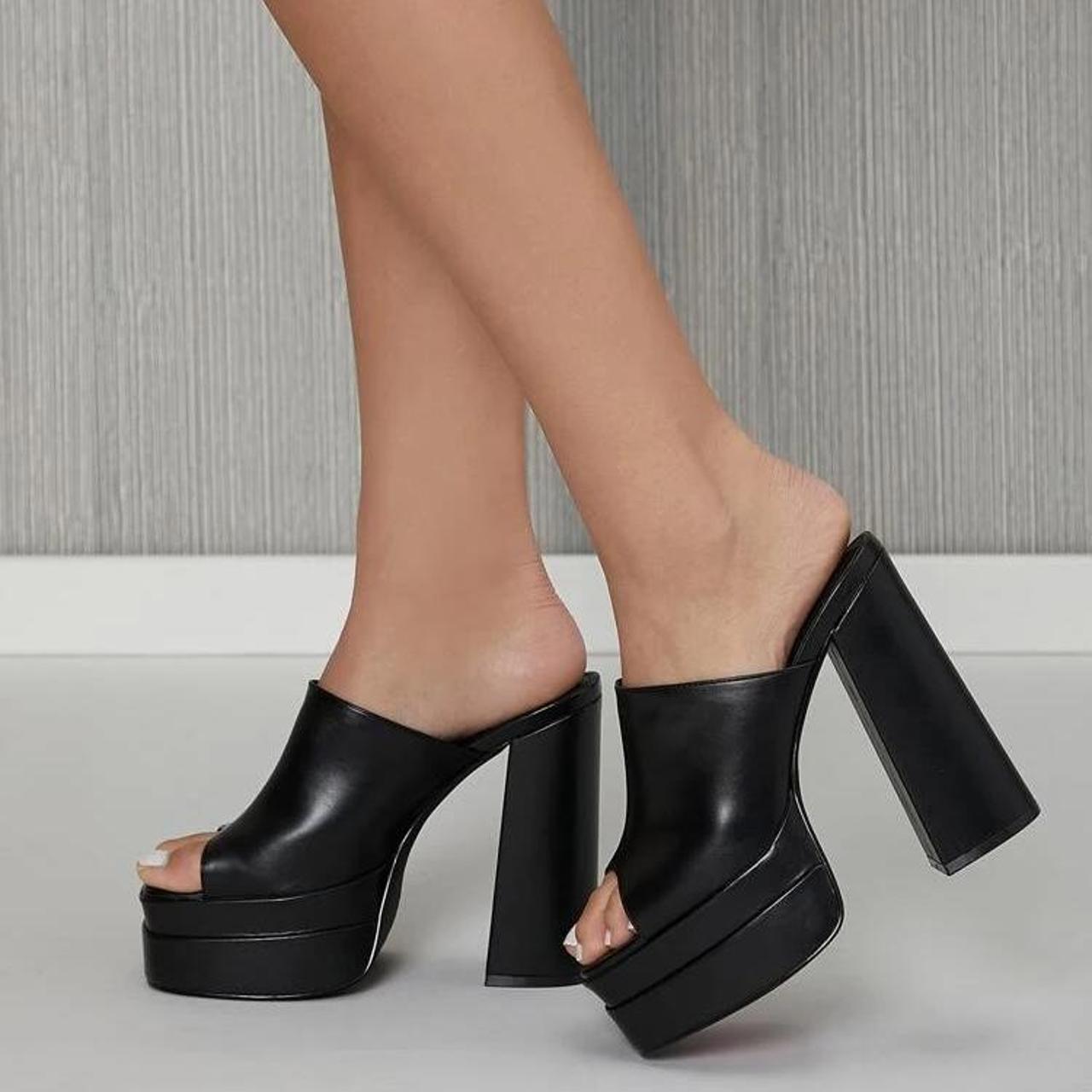 Shein Platform Sandals Size: 9 | Fit: 8 (feel... - Depop