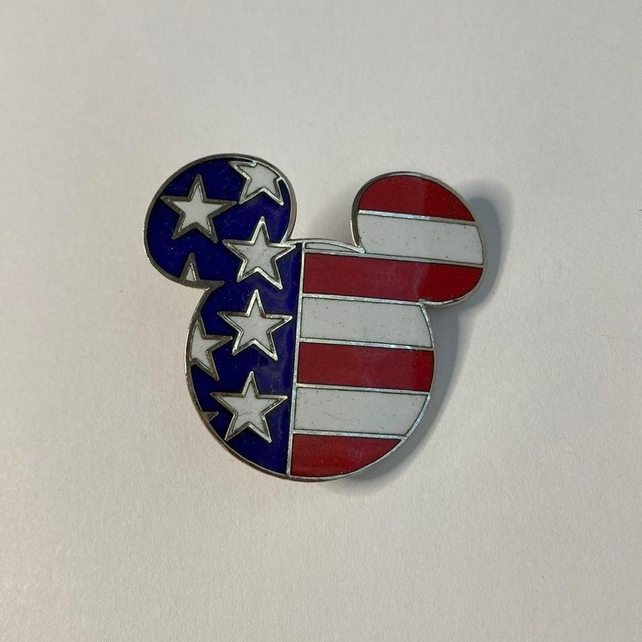 American Flag Mickey Mouse Head 2001 Disney Pin.... - Depop