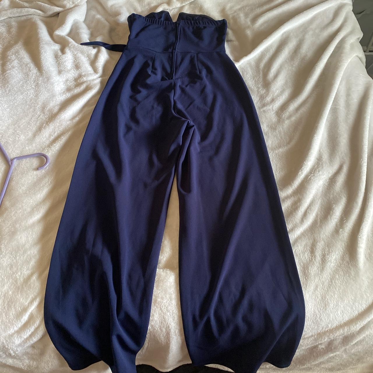 francesca's Women's Navy Jumpsuit | Depop