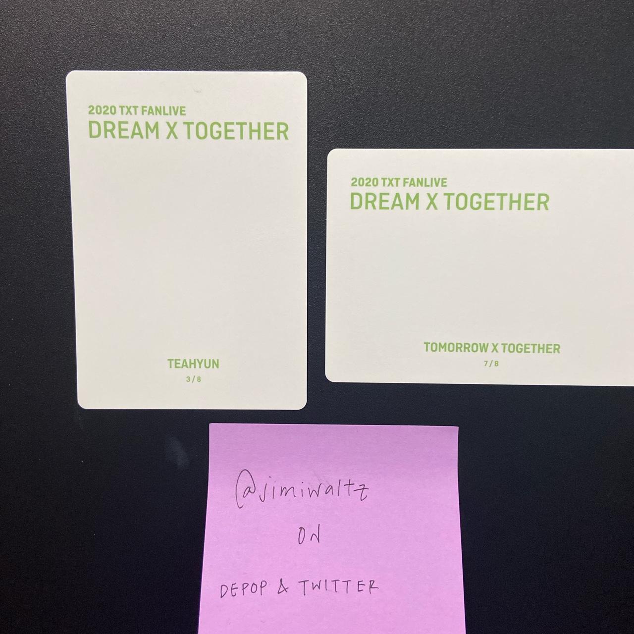 WTS official 2020 txt fanlive dream x together mini | Depop