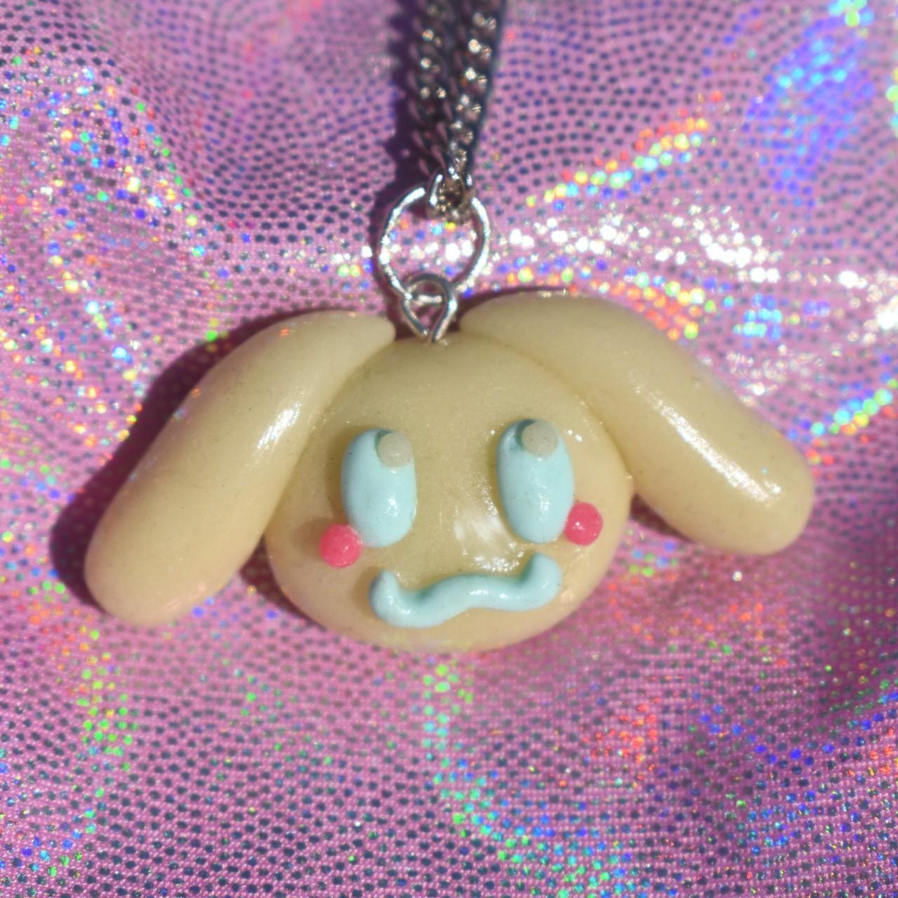 ☁️ Cinnamoroll necklace ☁️ Material : waxed rope - Depop