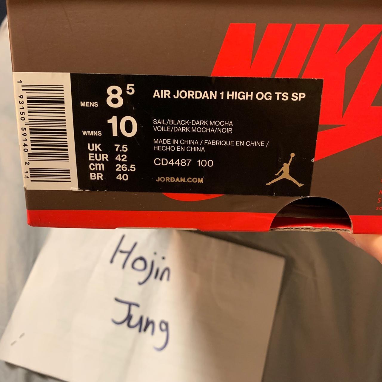 travis scott jordan 1 box for sale